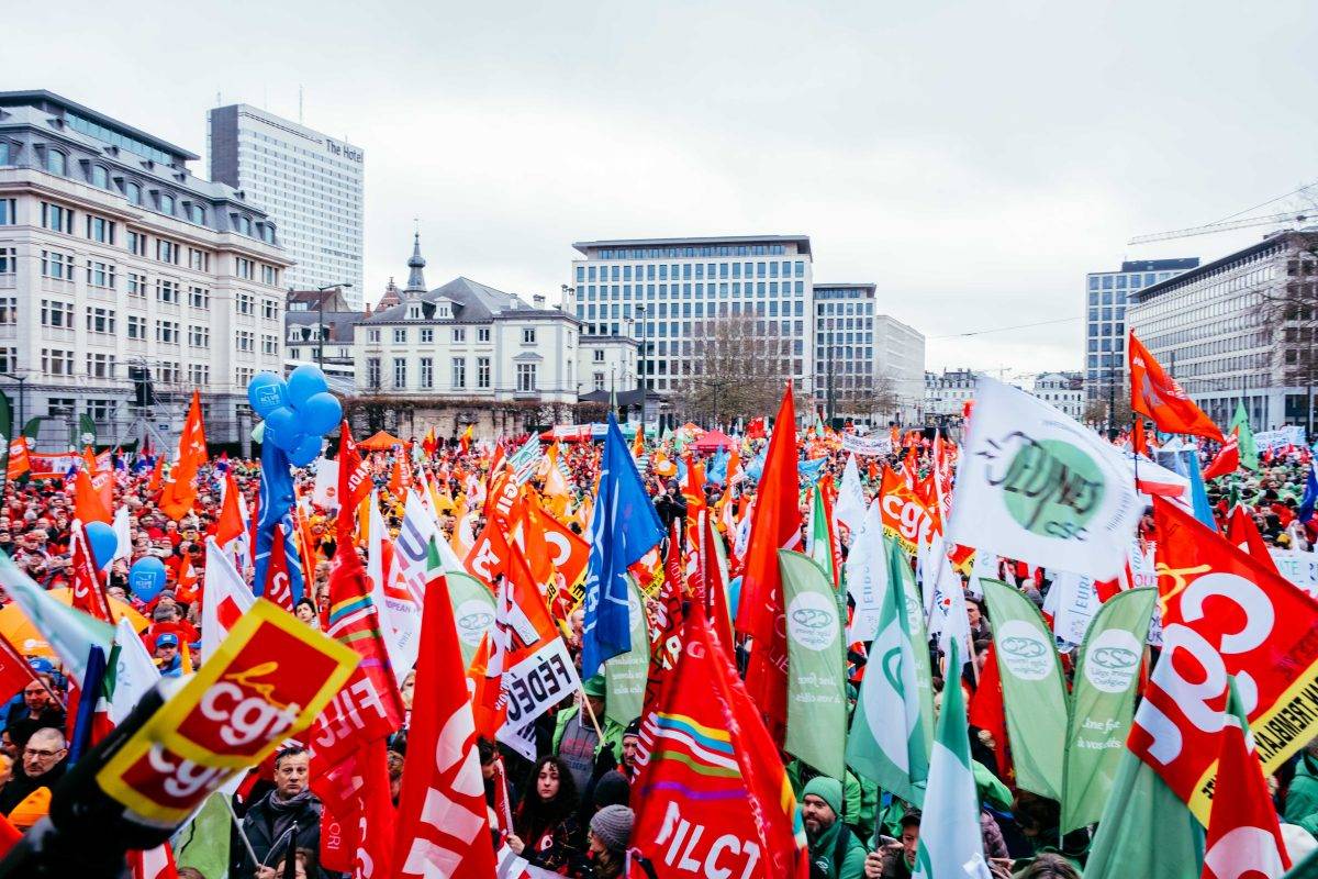 Stop de blinde besparingen: Europese betoging in beeld